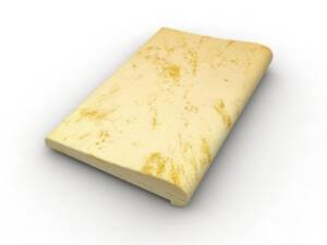 Bazénový lem s nosem Rovná l 47,5 cm umělý pískovec Klasic žlutý melír