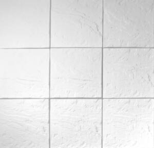 Bazénová dlažba čtvercová z betonu bílá, sestava devíti kusů