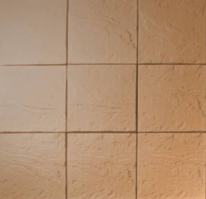 Bazénová dlažba čtvercová z betonu, sestava devíti kusů v barvě hnědá