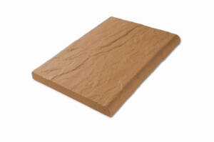 Bazénový lem Rovný 49 cm z betonu Mystery hnědý