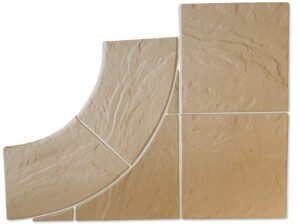 Dlažba bazénová sada k obložení R50 beton Mystery cognac